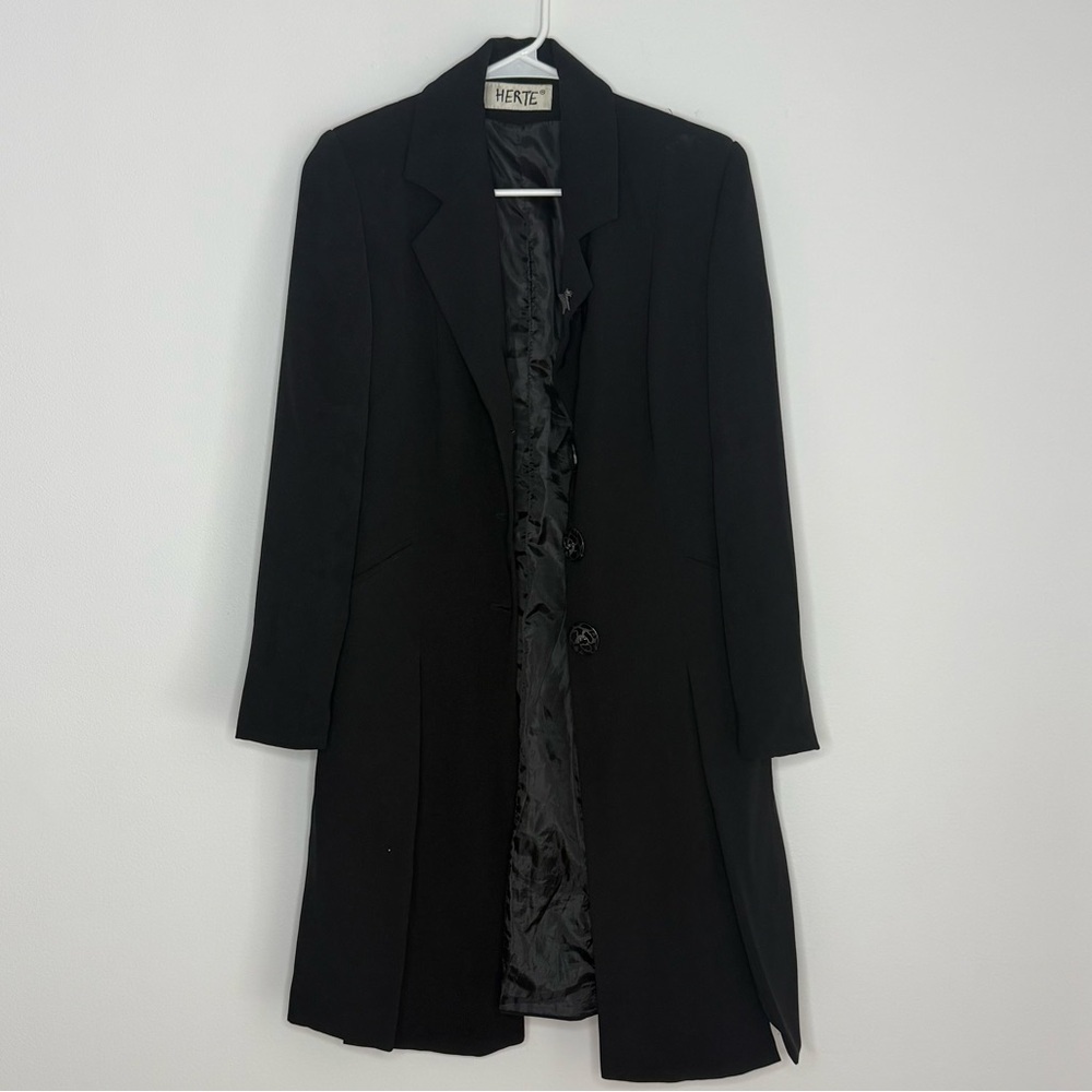Women's Classic Black Trench Coat